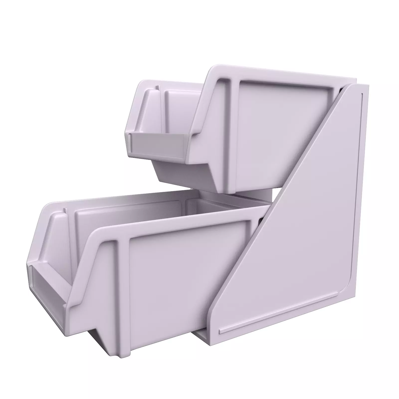 2-Tier Plastic Self-Serve Flatware 3D model