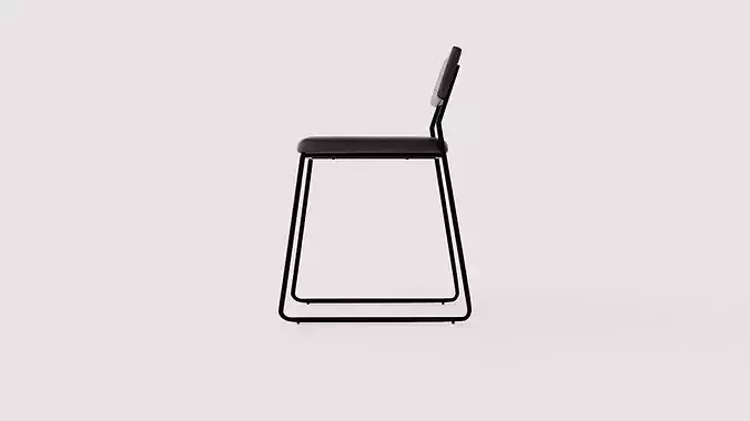 Dining chair Kenth Low-poly 3D model 3