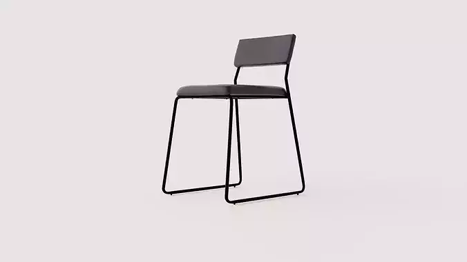 Dining chair Kenth Low-poly 3D model