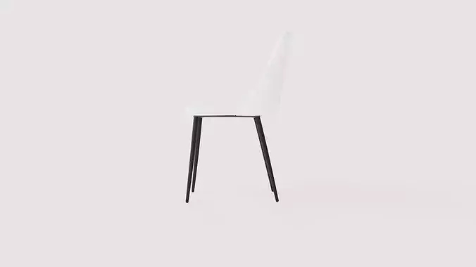 Dining chair Night Low-poly 3D model 3