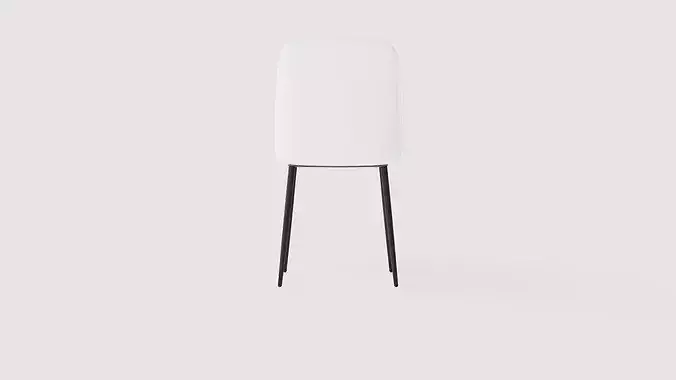 Dining chair Night Low-poly 3D model 5