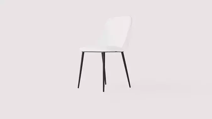 Dining chair Night Low-poly 3D model