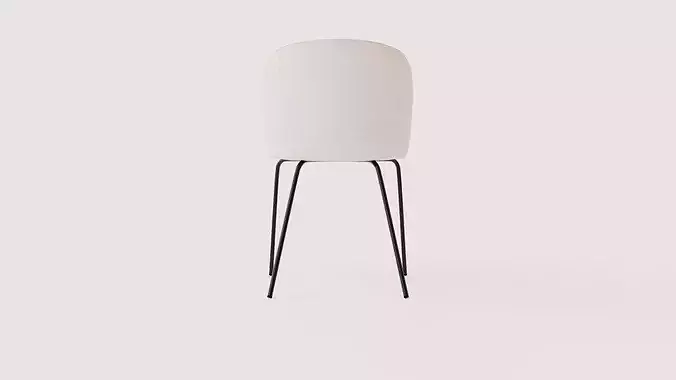 Dining Chair Berit Low-poly 3D model 5