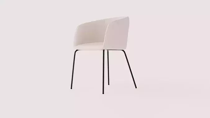 Dining Chair Berit Low-poly 3D model