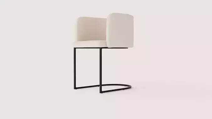 Dining Chair Simrishman Low-poly 3D model