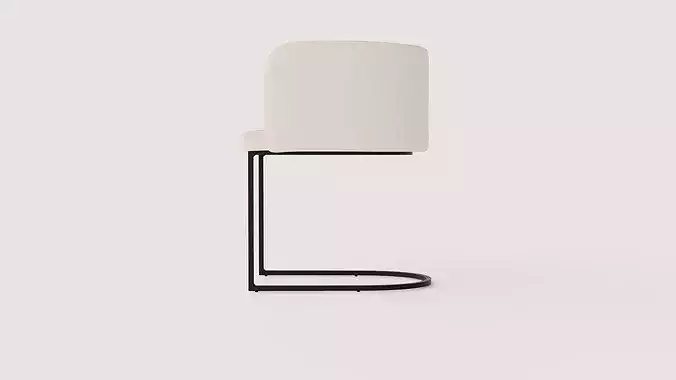 Dining Chair Simrishman Low-poly 3D model 3