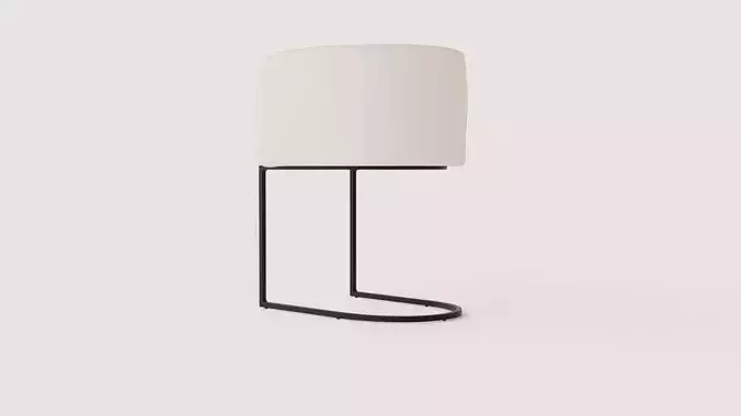 Dining Chair Simrishman Low-poly 3D model 4