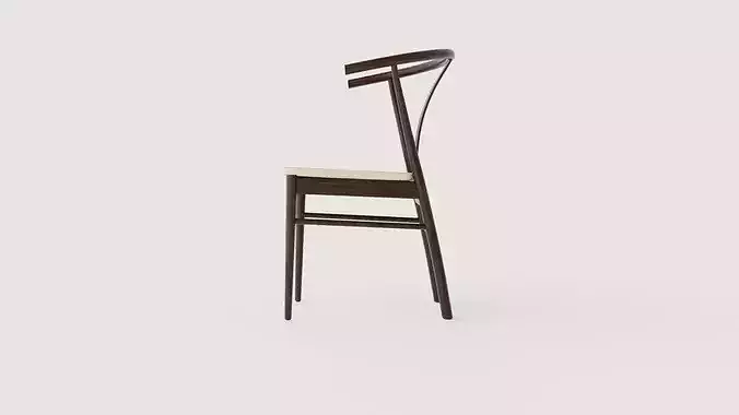 Dining chair Chiba Low-poly 3D model 3