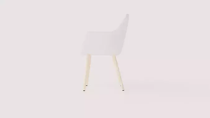 Dining chair Rumba Low-poly 3D model 3