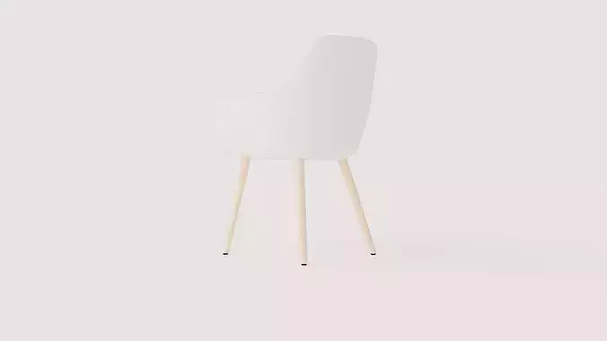 Dining chair Rumba Low-poly 3D model 4