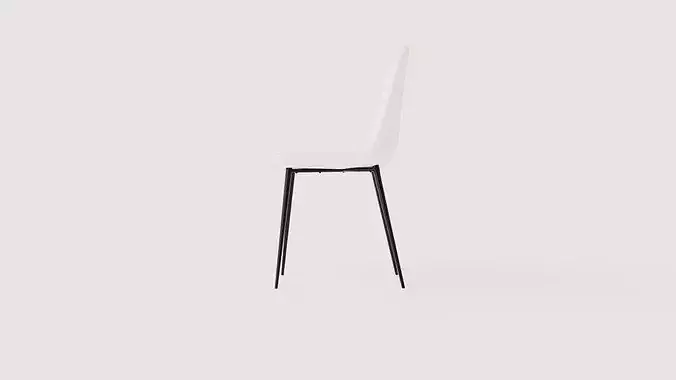Dining chair Polar Low-poly 3D model 3