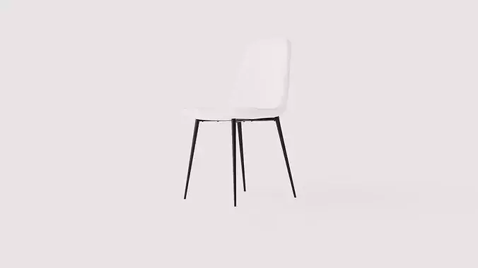 Dining chair Polar Low-poly 3D model