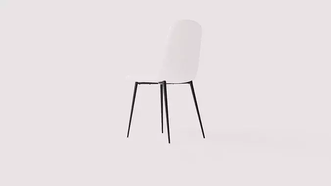 Dining chair Polar Low-poly 3D model 4