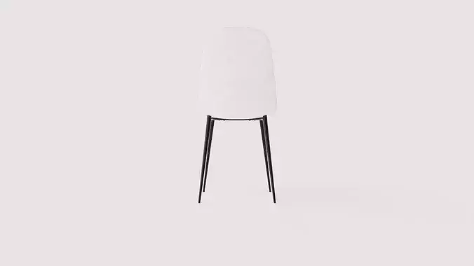 Dining chair Polar Low-poly 3D model 5