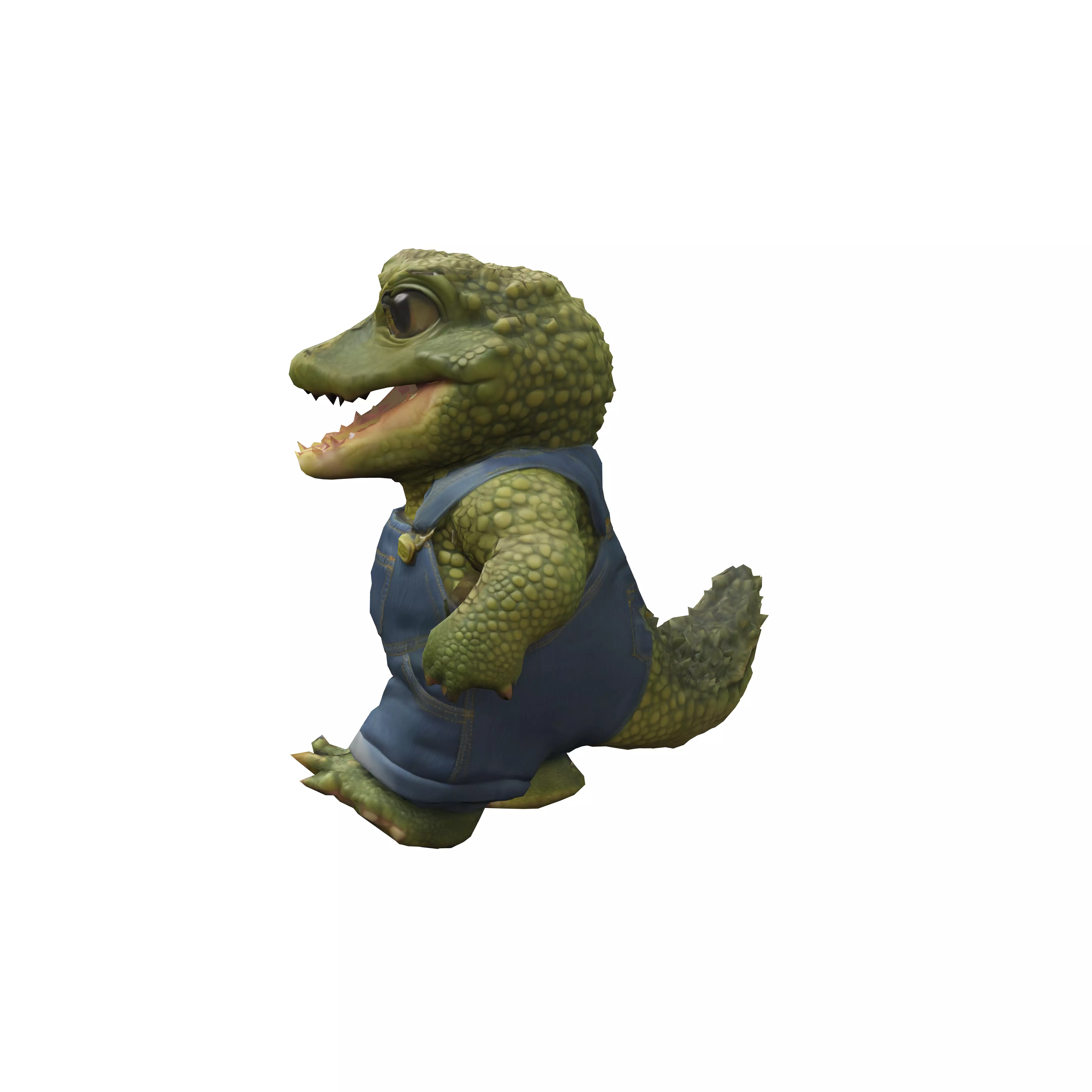 Crocodile Overalls Adventure 3D model