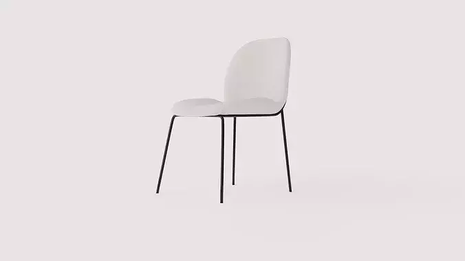 Dining chair Merano Low-poly 3D model