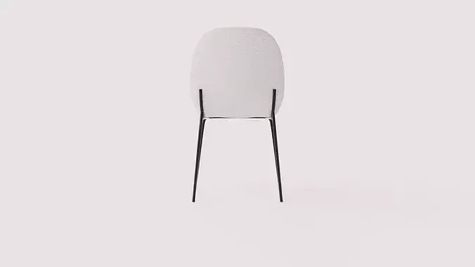 Dining chair Merano Low-poly 3D model 5