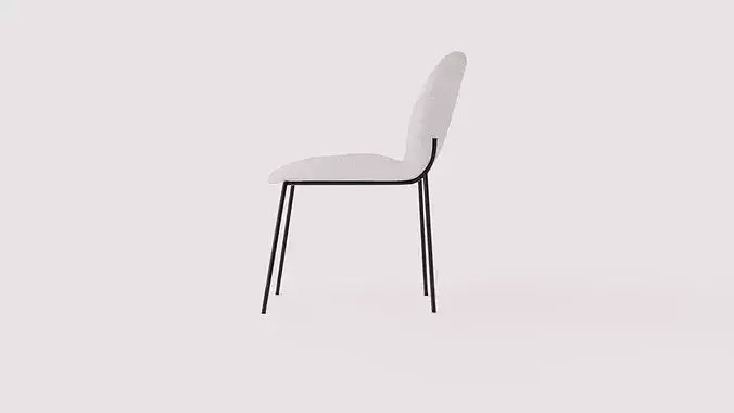 Dining chair Merano Low-poly 3D model 3