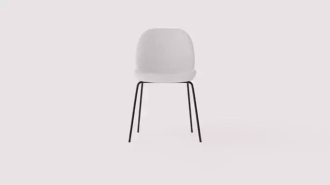 Dining chair Merano Low-poly 3D model 2