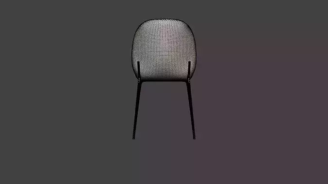 Dining chair Merano Low-poly 3D model 6