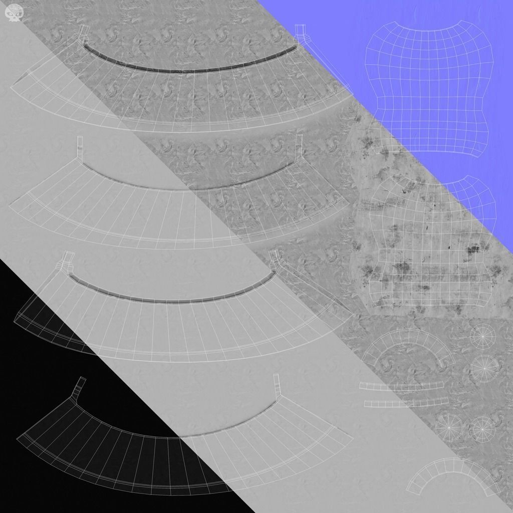 Two-Handled Double Bladed Mincing Rocker Knife 3D model_3