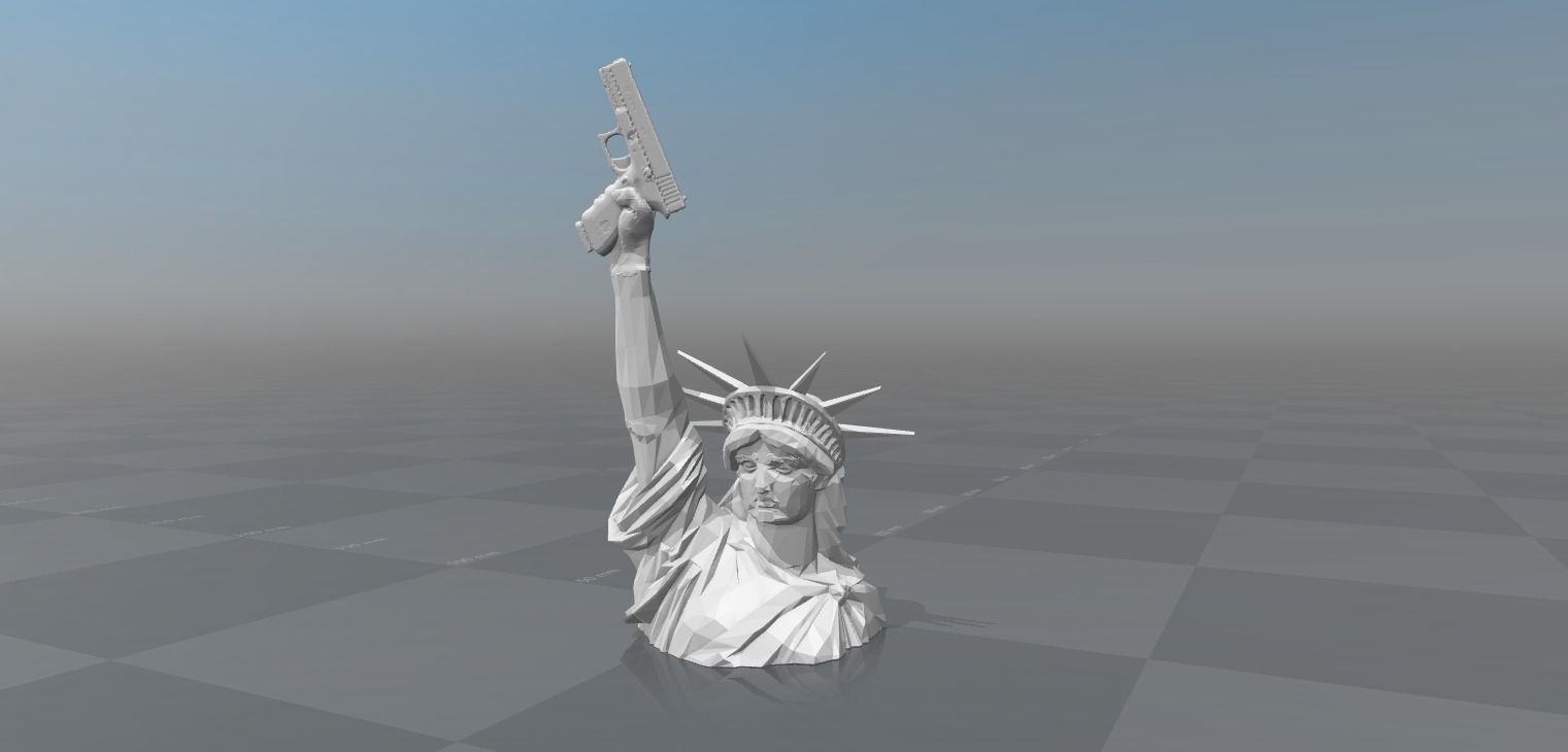 The Statue of liberty 3D print model