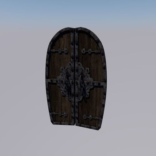 Medieval door 3D model