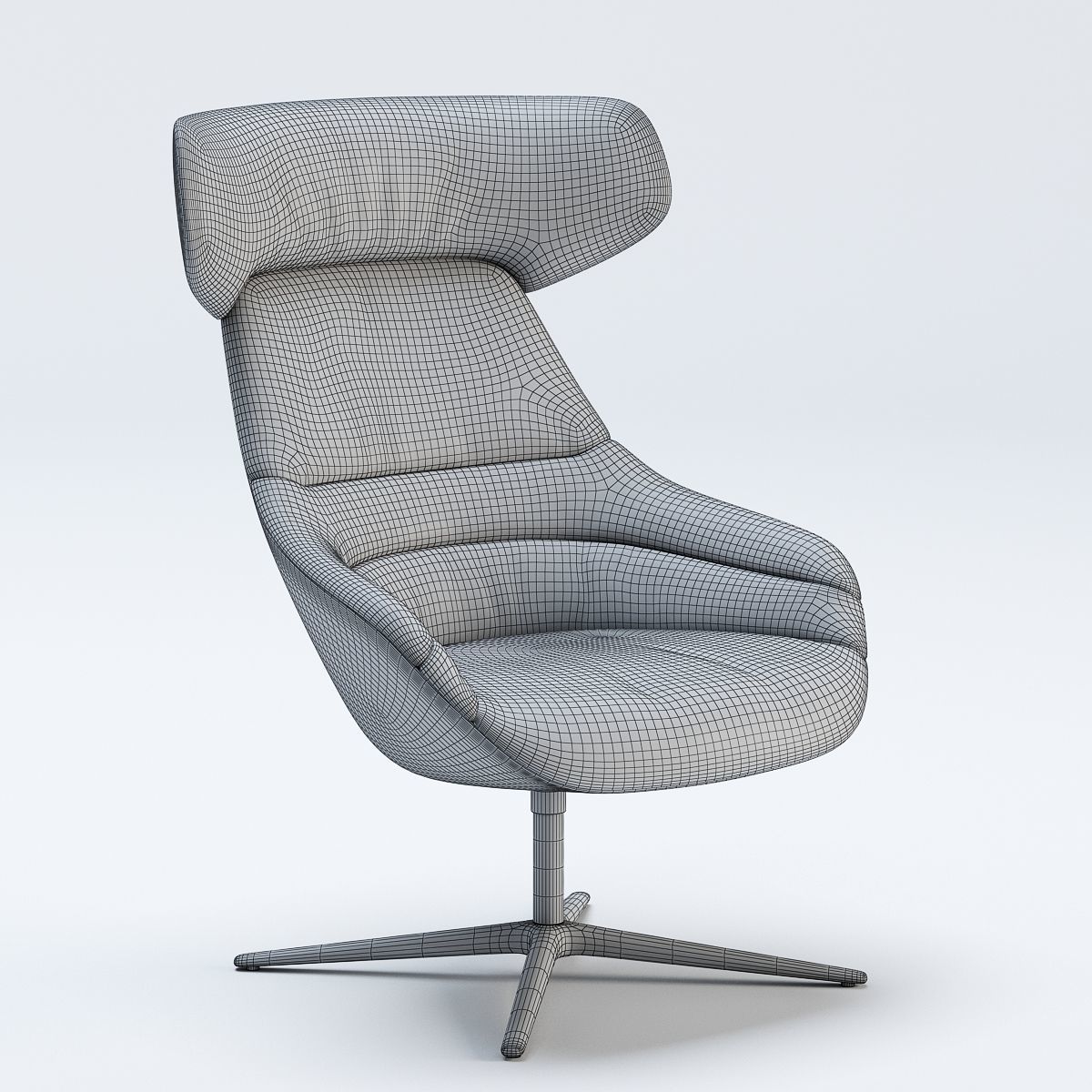 Walter Knoll Kyo Lounge Chair 3D model CGTrader