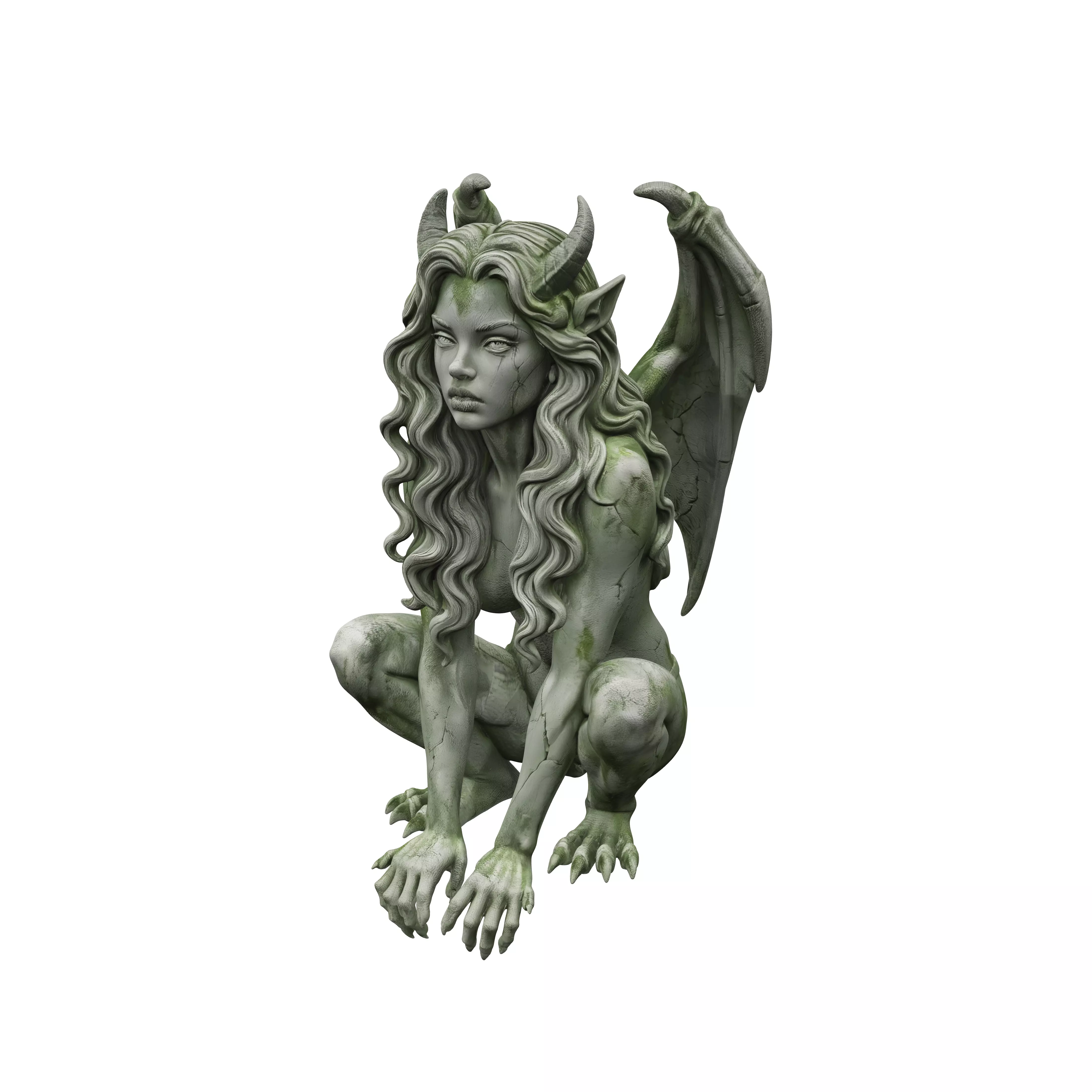 Cracked Guardian 3D model