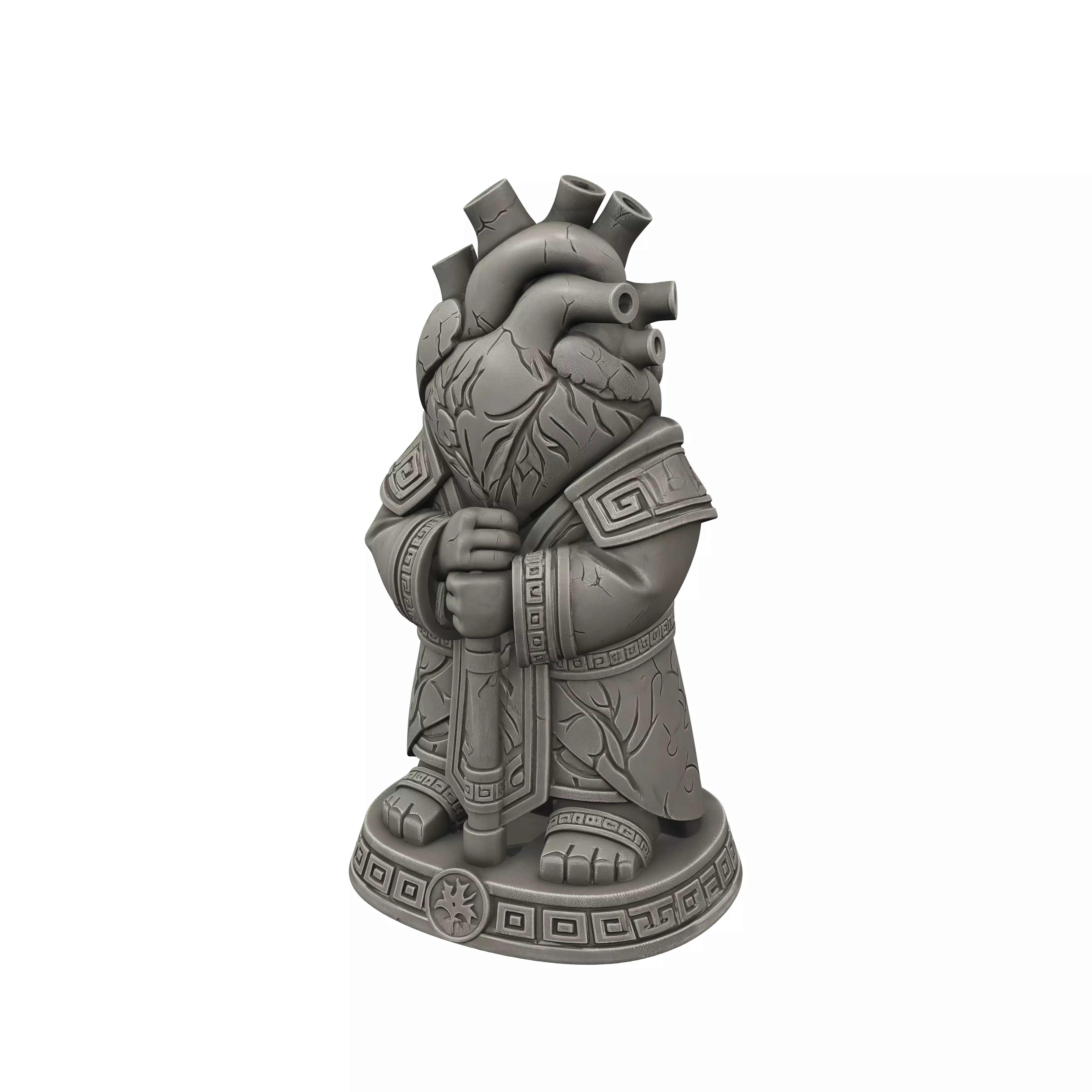 Cracked Heart Guardian 3D model