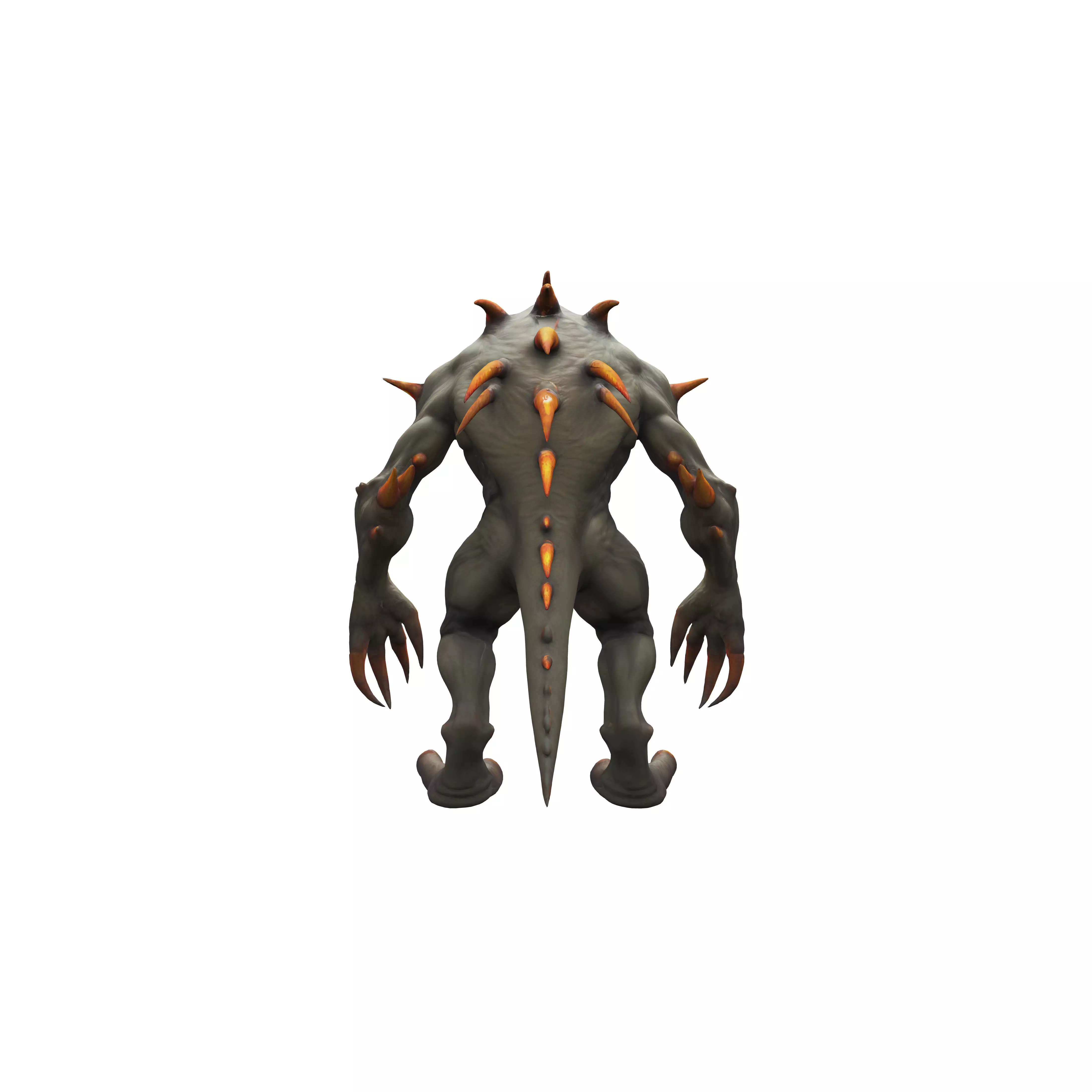 fantasy underground monster massive body several limbs allowi... 3D model