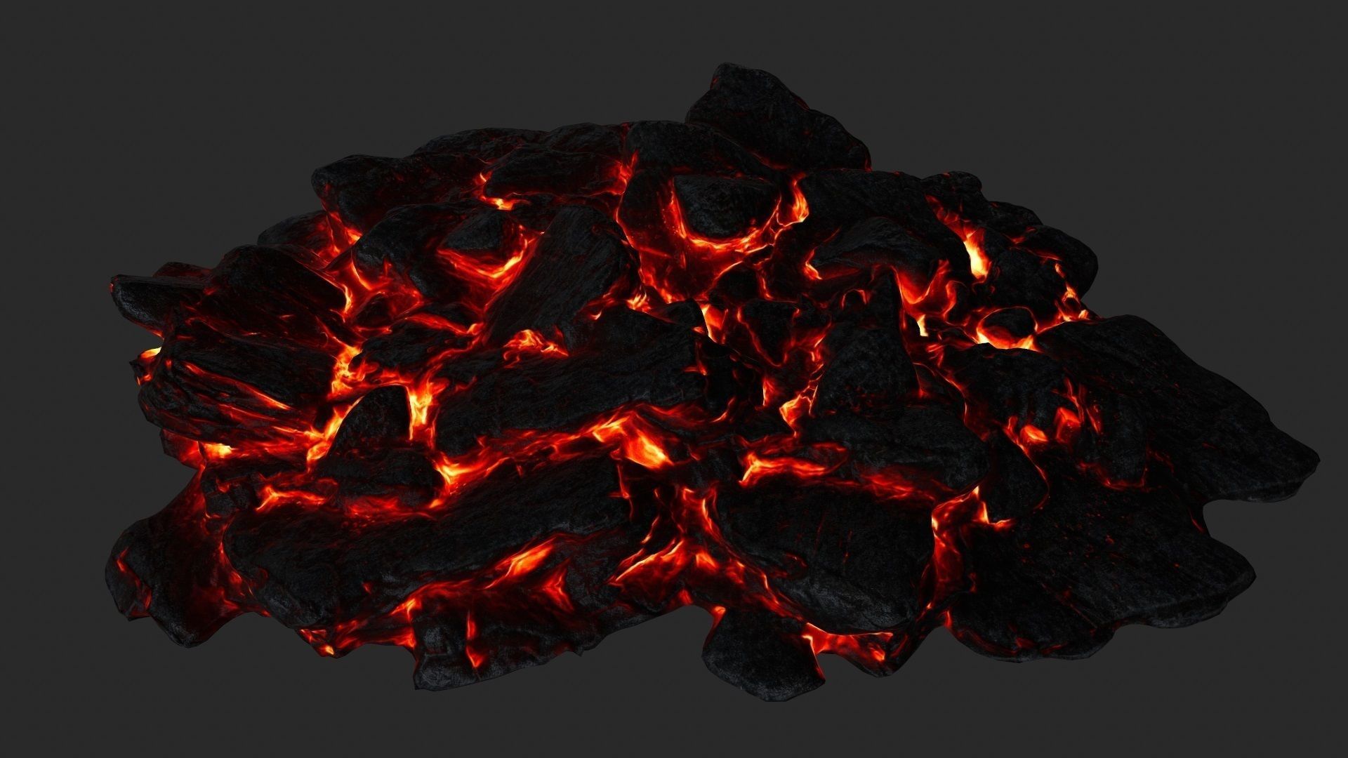 Lava Rock Low-poly 3D model_12