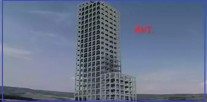 Revit Tower Basic Project 3D model