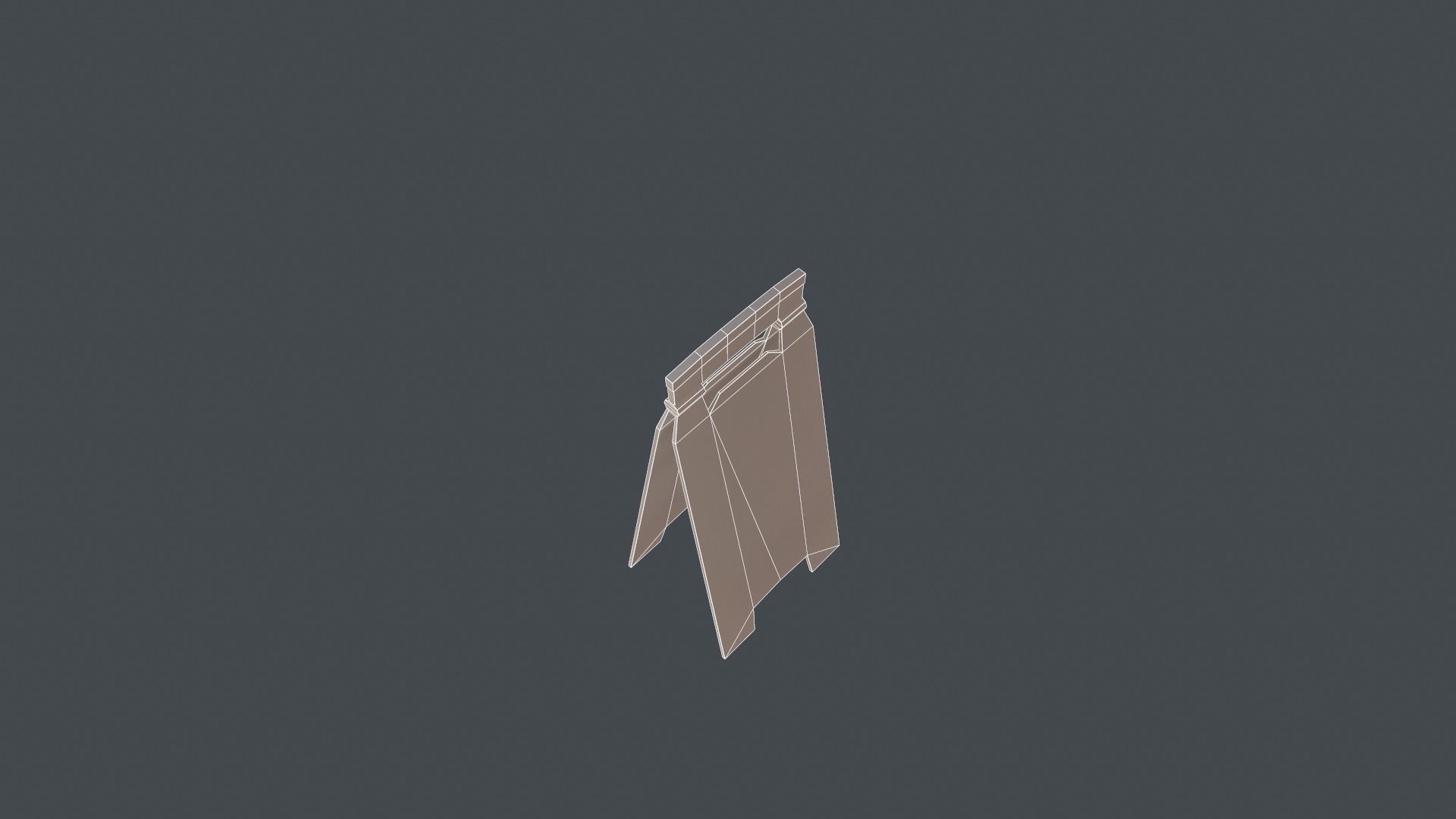 Wet Floor Sign PBR Low-poly 3D model_16