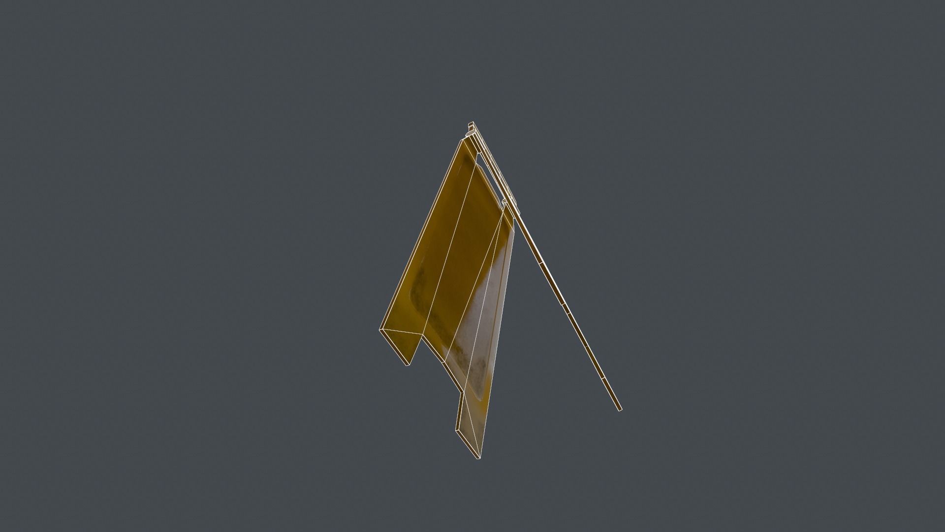 Wet Floor Sign PBR Low-poly 3D model_11