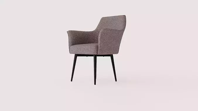 Jesolo armchair Low-poly 3D model