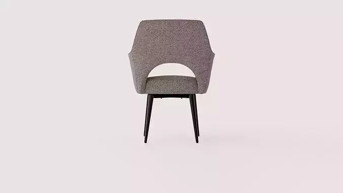 Jesolo armchair Low-poly 3D model 5