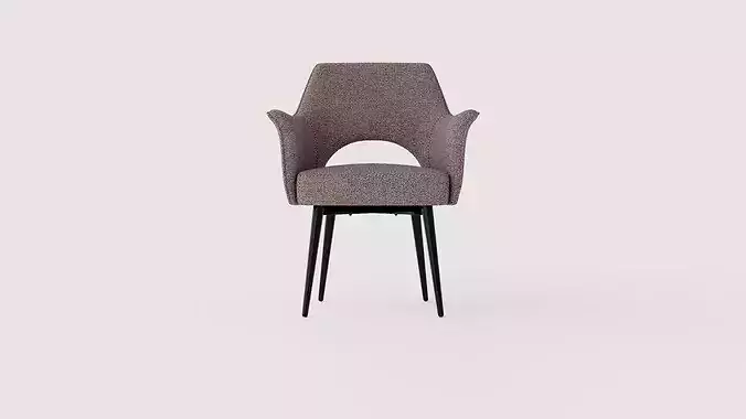 Jesolo armchair Low-poly 3D model 2