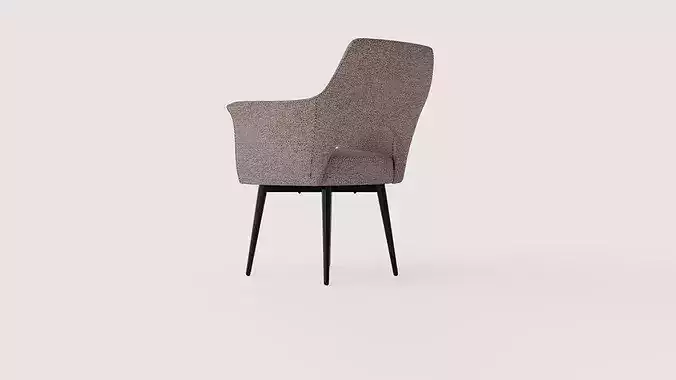 Jesolo armchair Low-poly 3D model 4