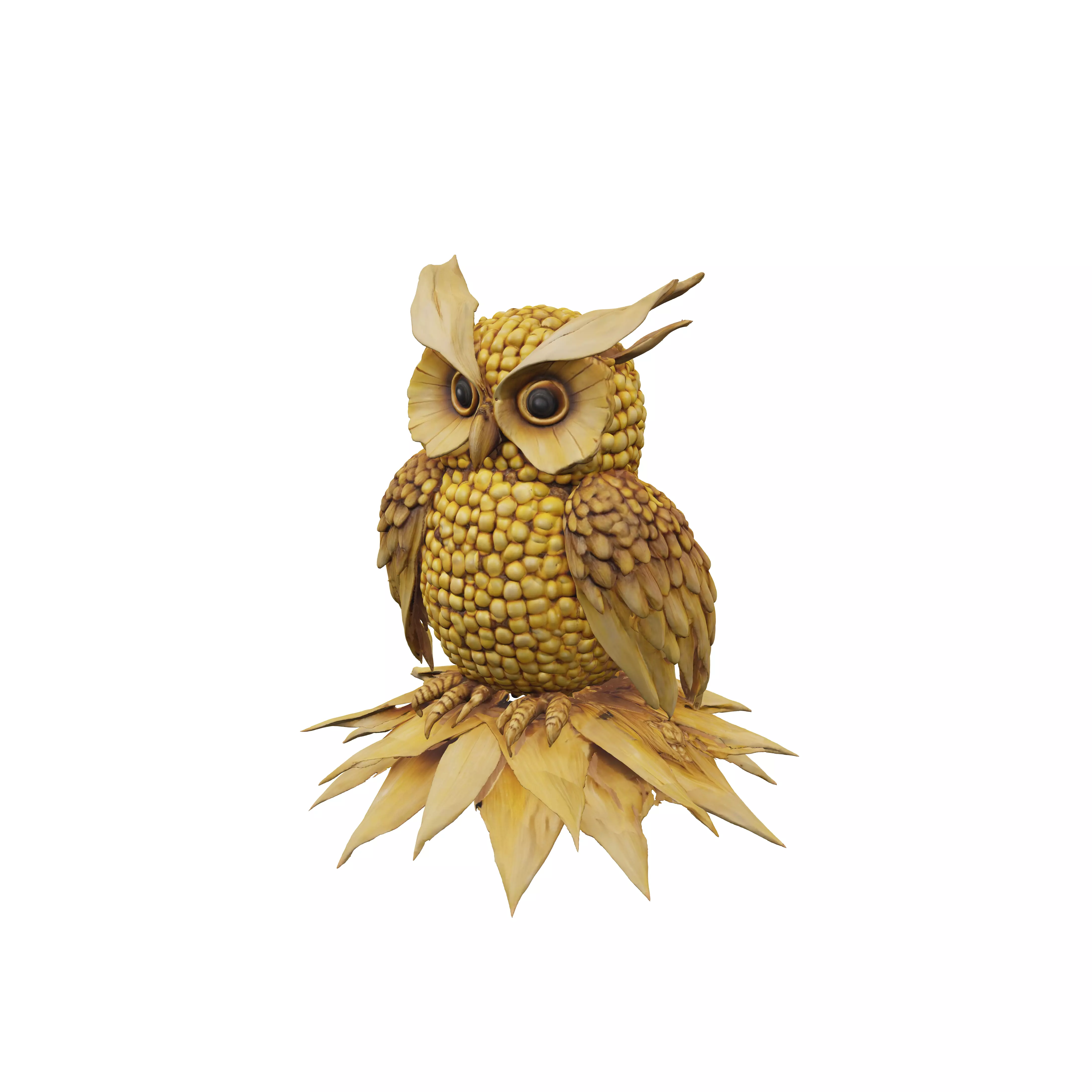 Legendary Corn Owl AroundTheWorld 3D model