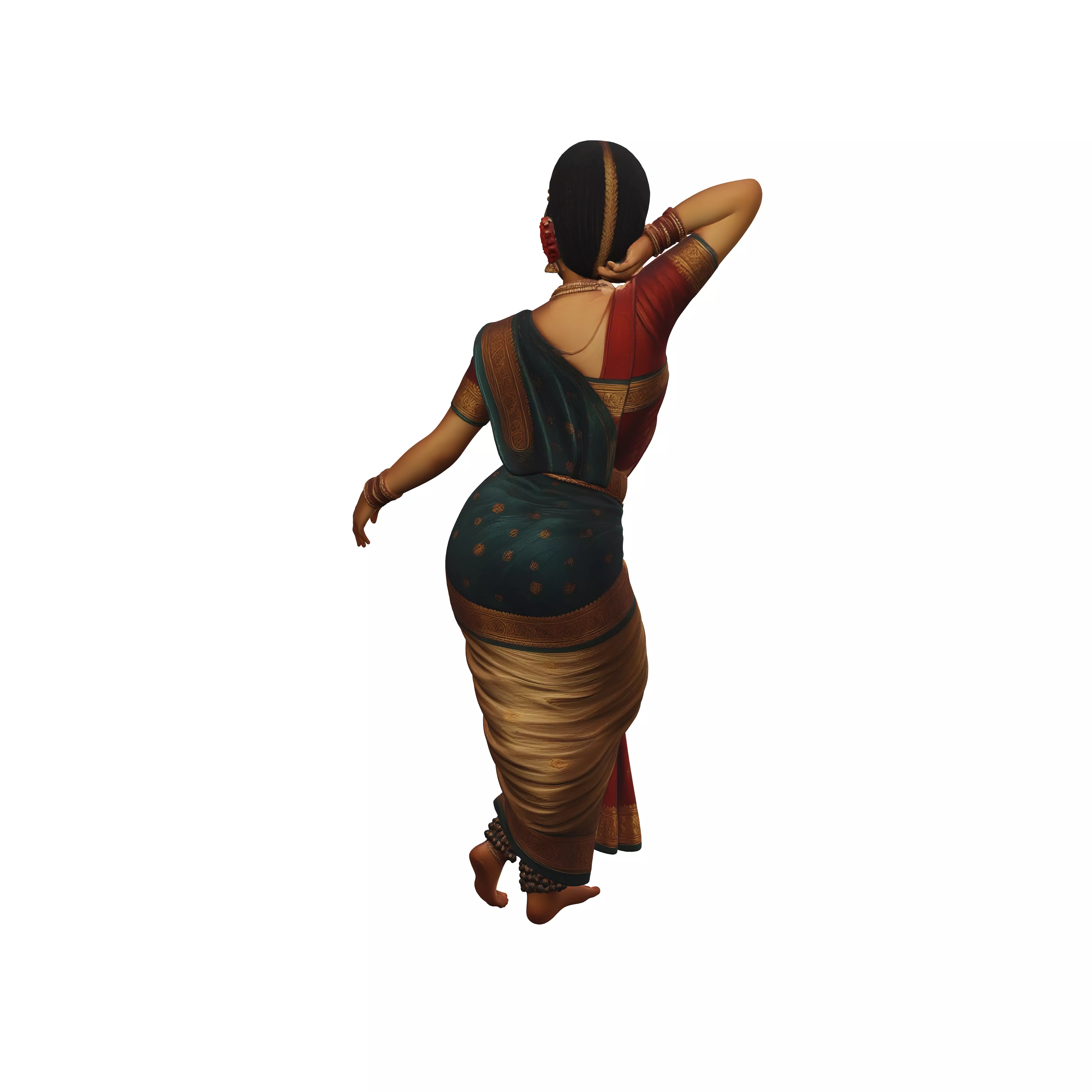 Dancing in Silk Under the Arch 3D model