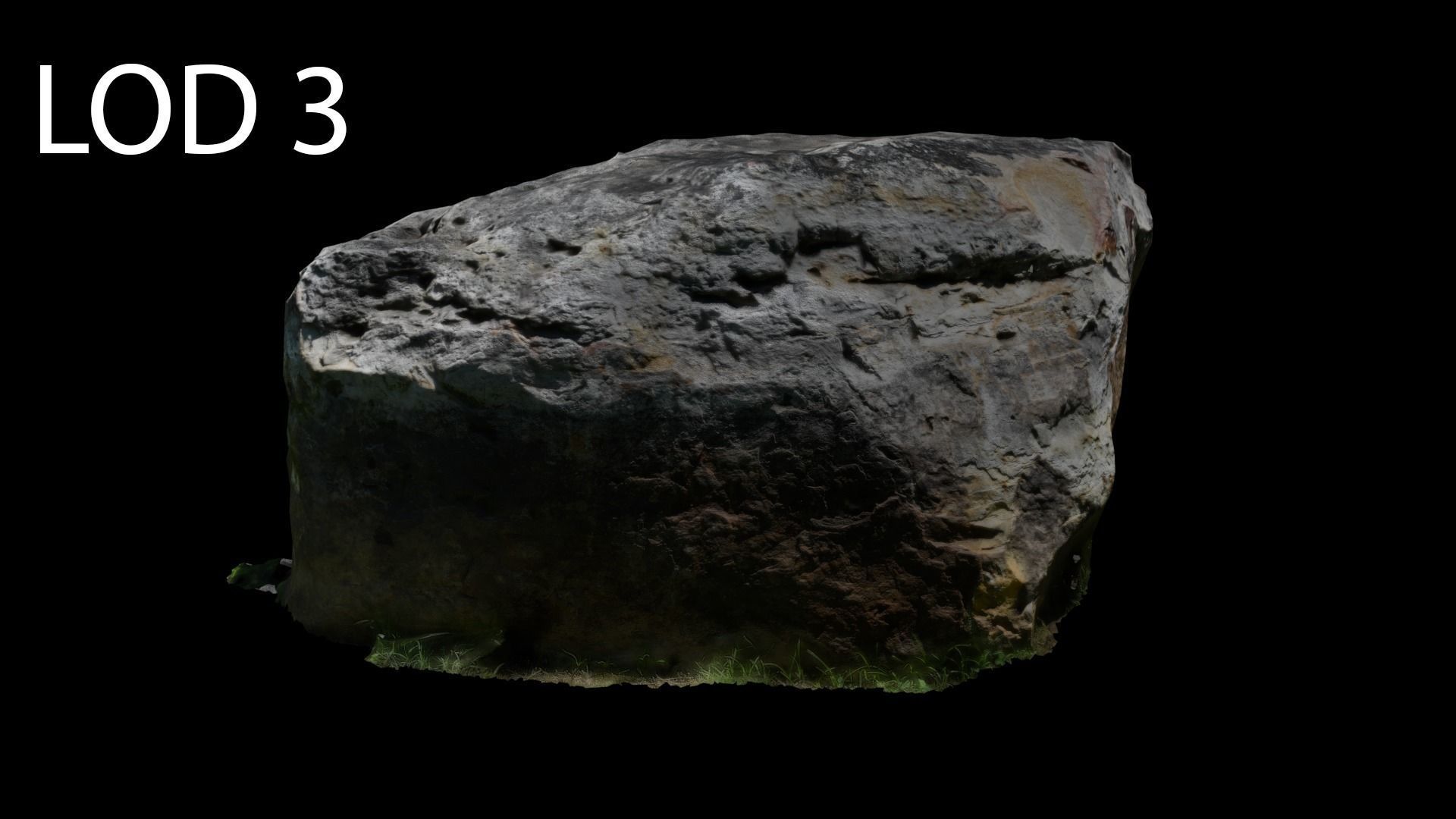 Photogrammetry Rock 2 VR AR Ready Low-poly 3D model_23