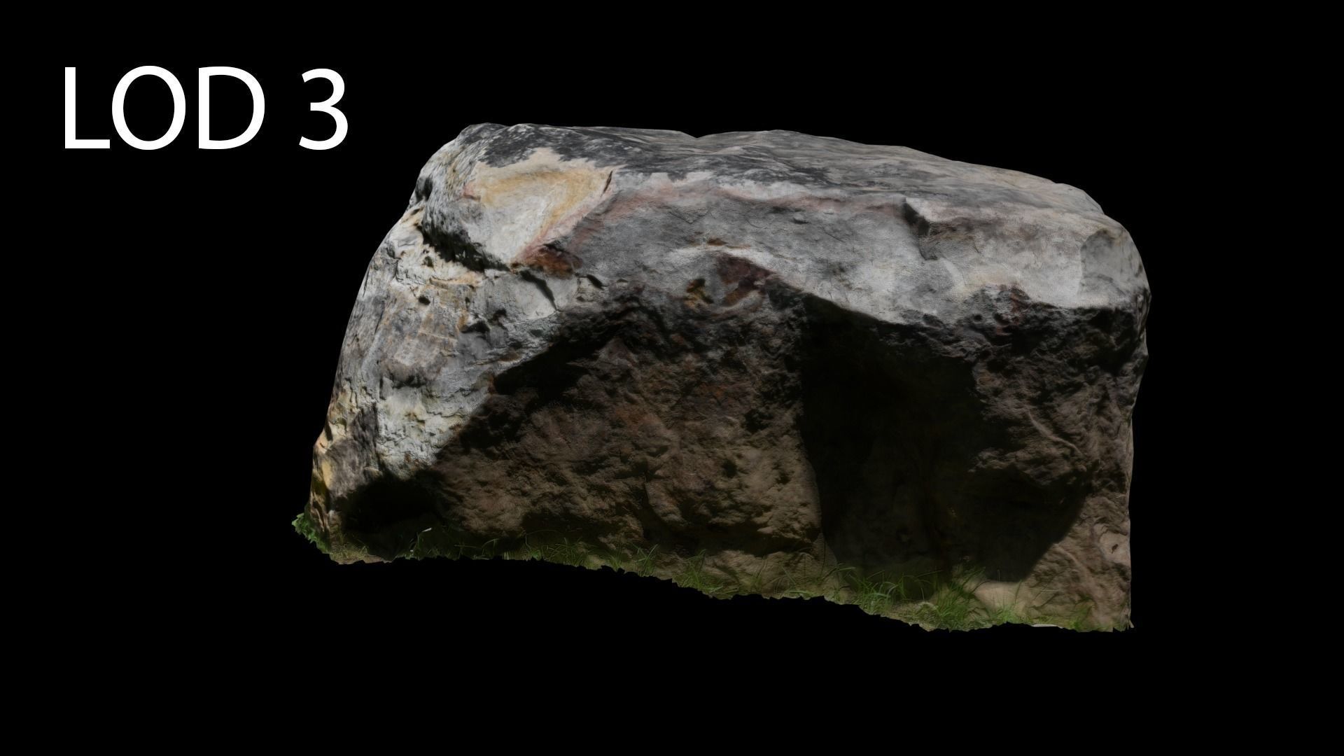 Photogrammetry Rock 2 VR AR Ready Low-poly 3D model_21