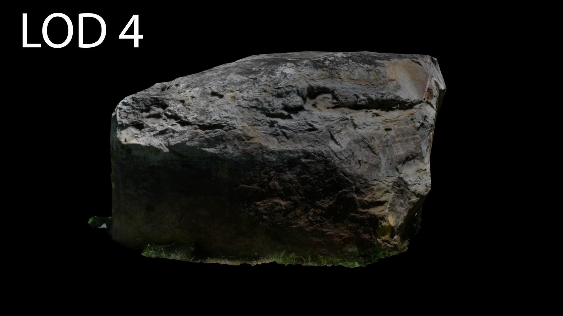 Photogrammetry Rock 2 VR AR Ready Low-poly 3D model_28