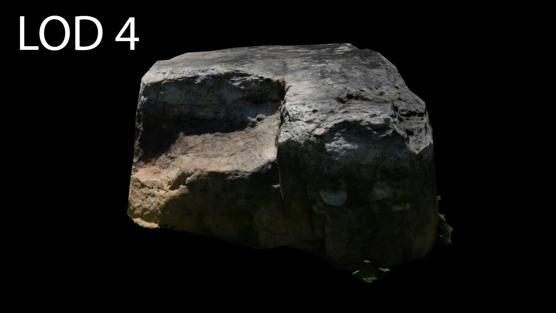 Photogrammetry Rock 2 VR AR Ready Low-poly 3D model_26