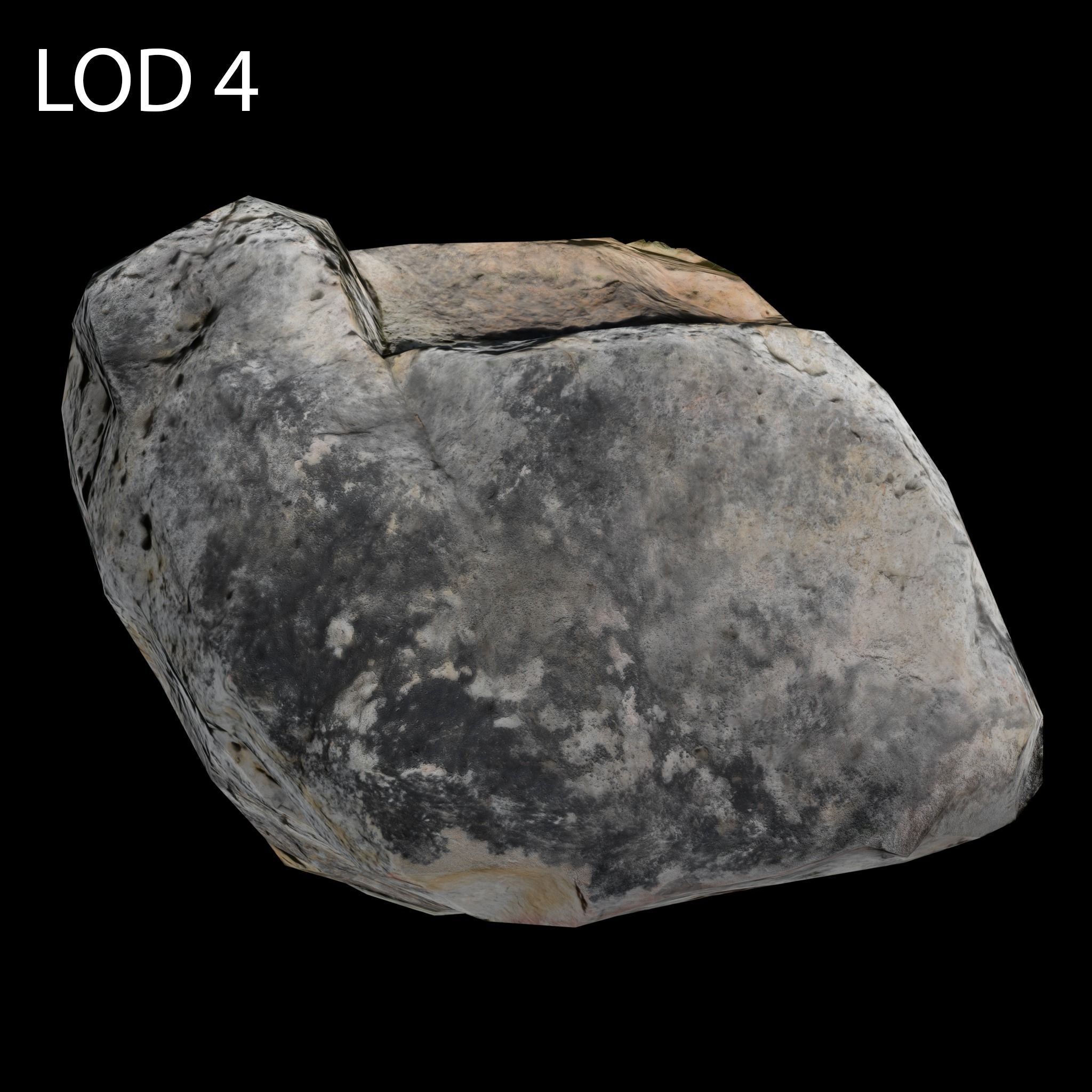 Photogrammetry Rock 2 VR AR Ready Low-poly 3D model_29
