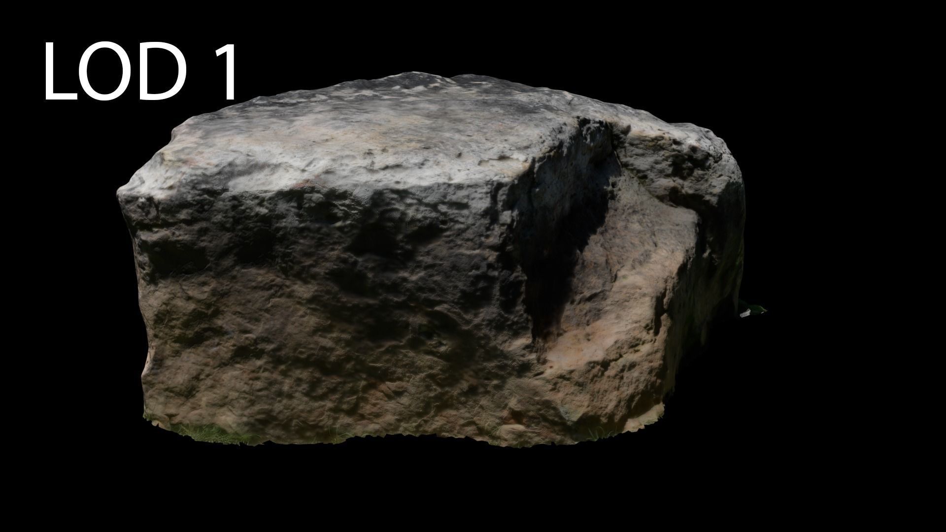 Photogrammetry Rock 2 VR AR Ready Low-poly 3D model_11