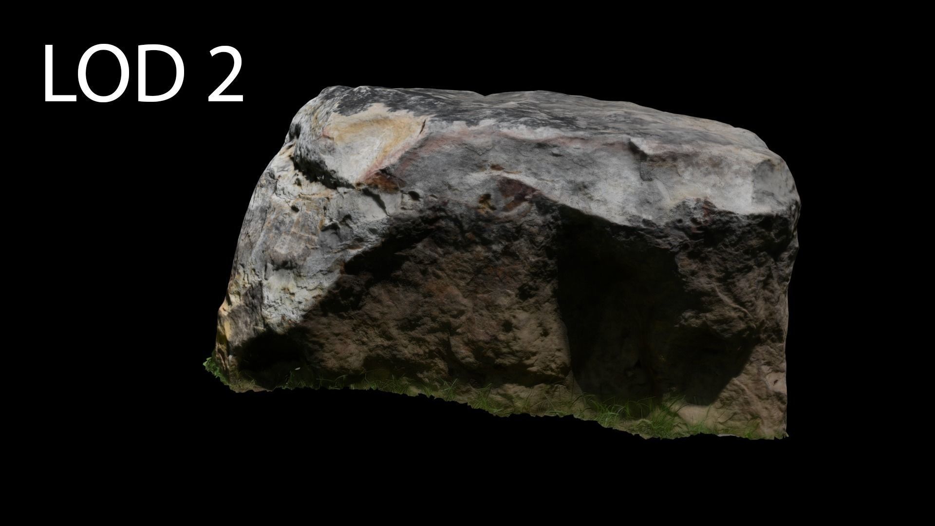 Photogrammetry Rock 2 VR AR Ready Low-poly 3D model_17