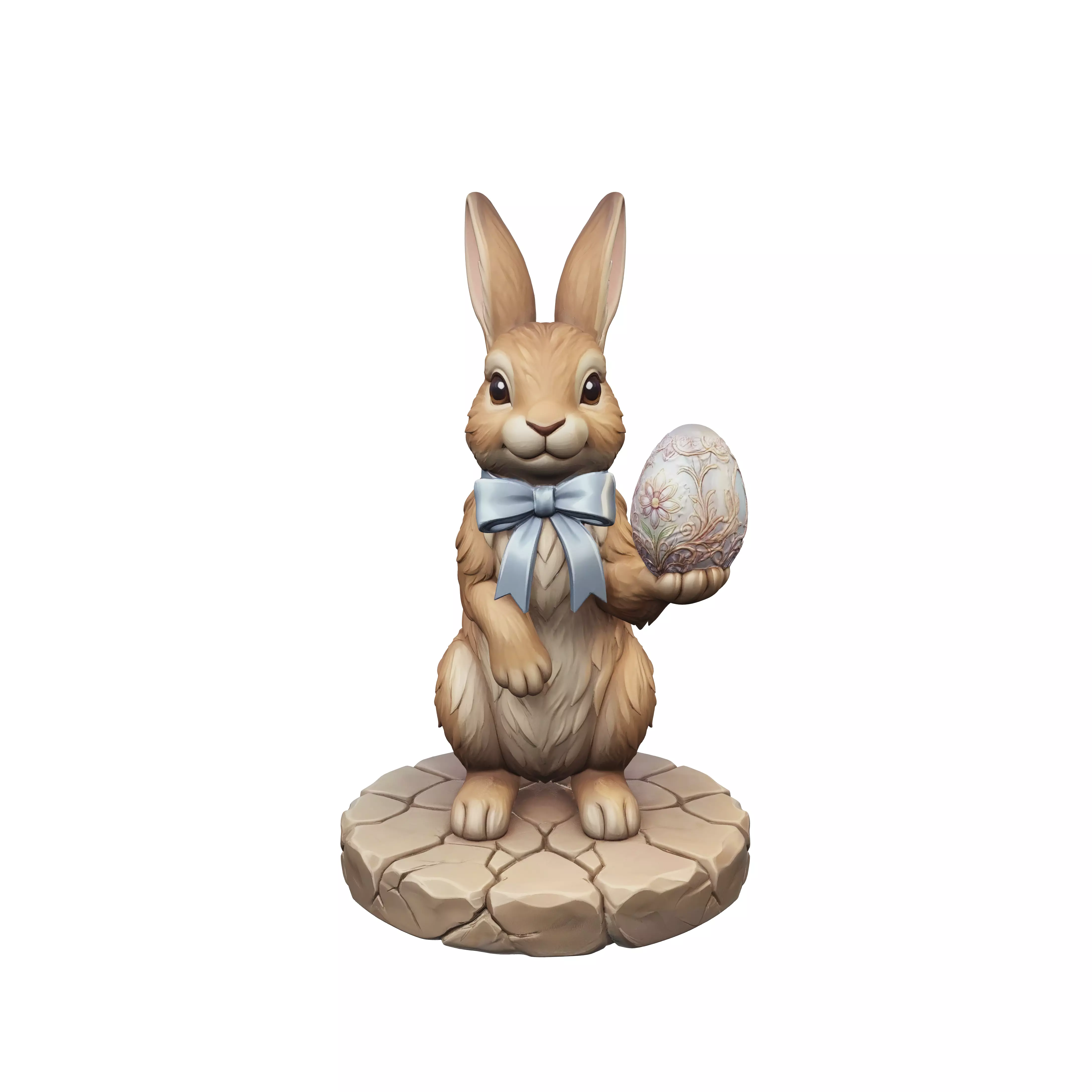 Easter Bunny with Decorated Egg EasterEgg2026 3D model