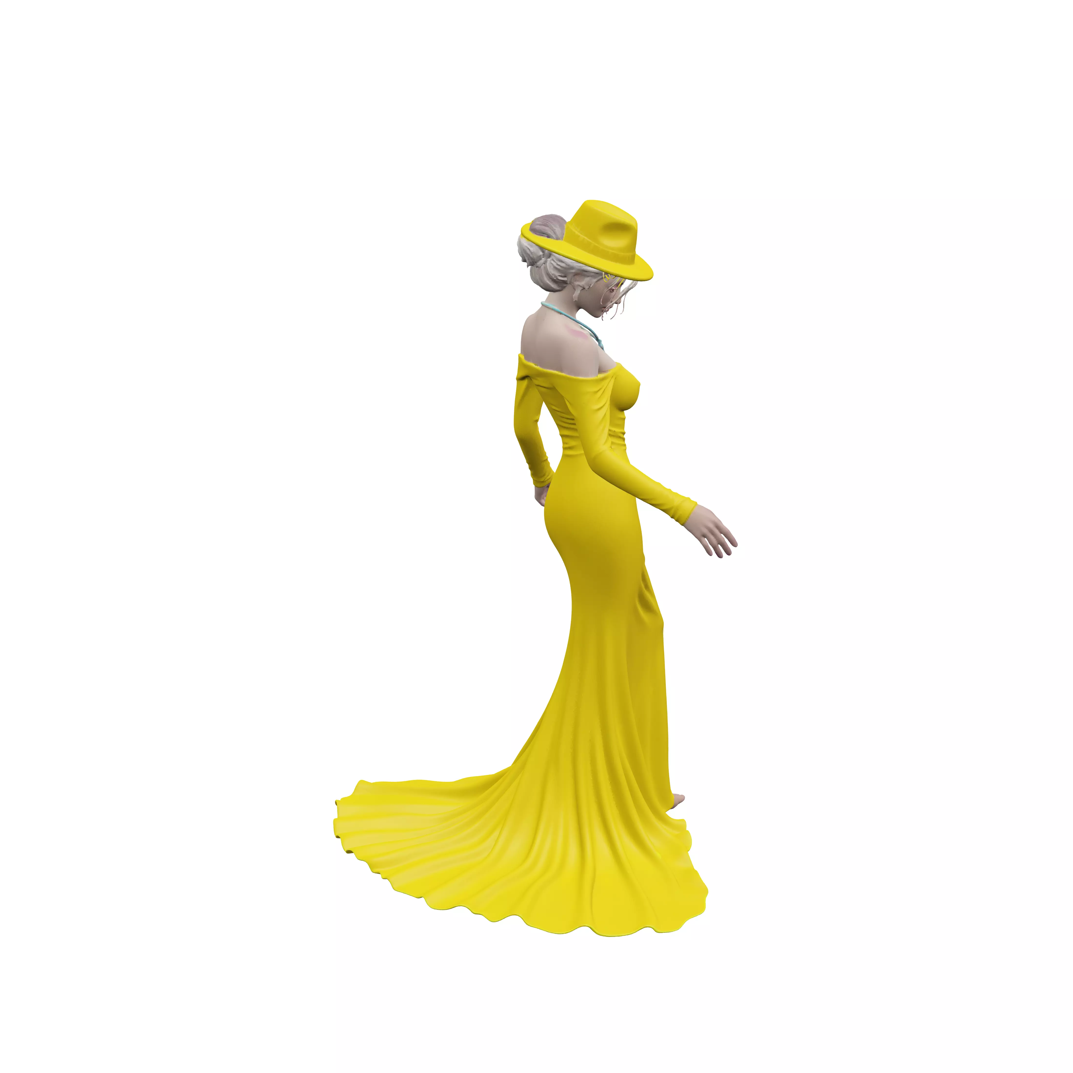 Penny Canary Yellow 3D model